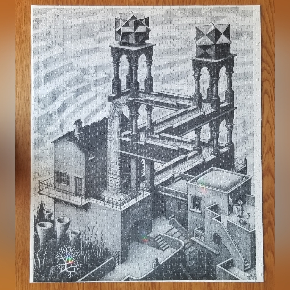 MC Escher Waterfall Puzzle